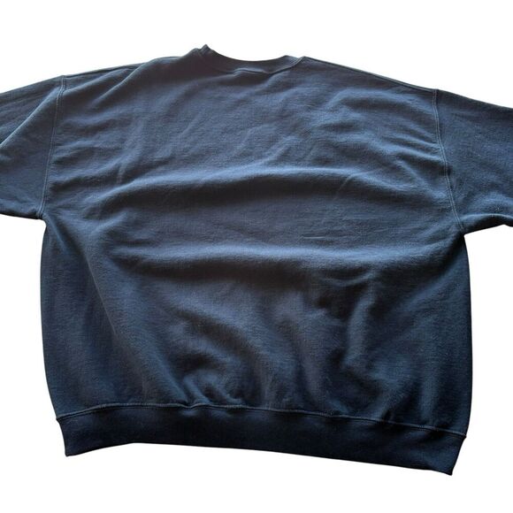 Vintage Lost Creek Sweatshirt Adult 2XL Black Animal Deer Buck Crewneck Hunting - Picture 10 of 11